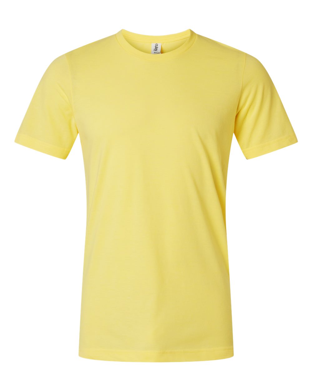 Combed CVC T-Shirt - Front - B13759402 - Heather Yellow