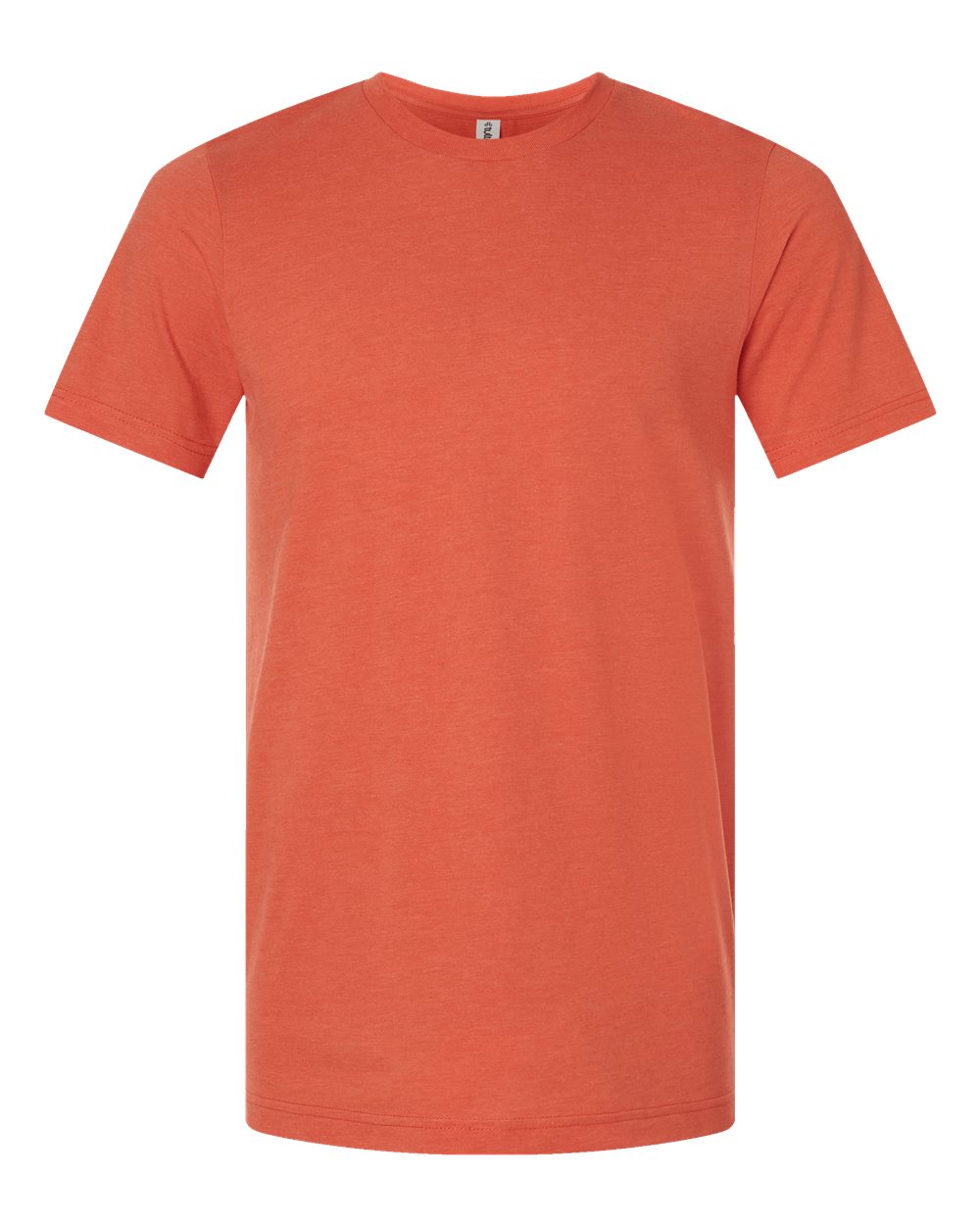 Combed CVC T-Shirt - Front - B13759662 - Heather Orange