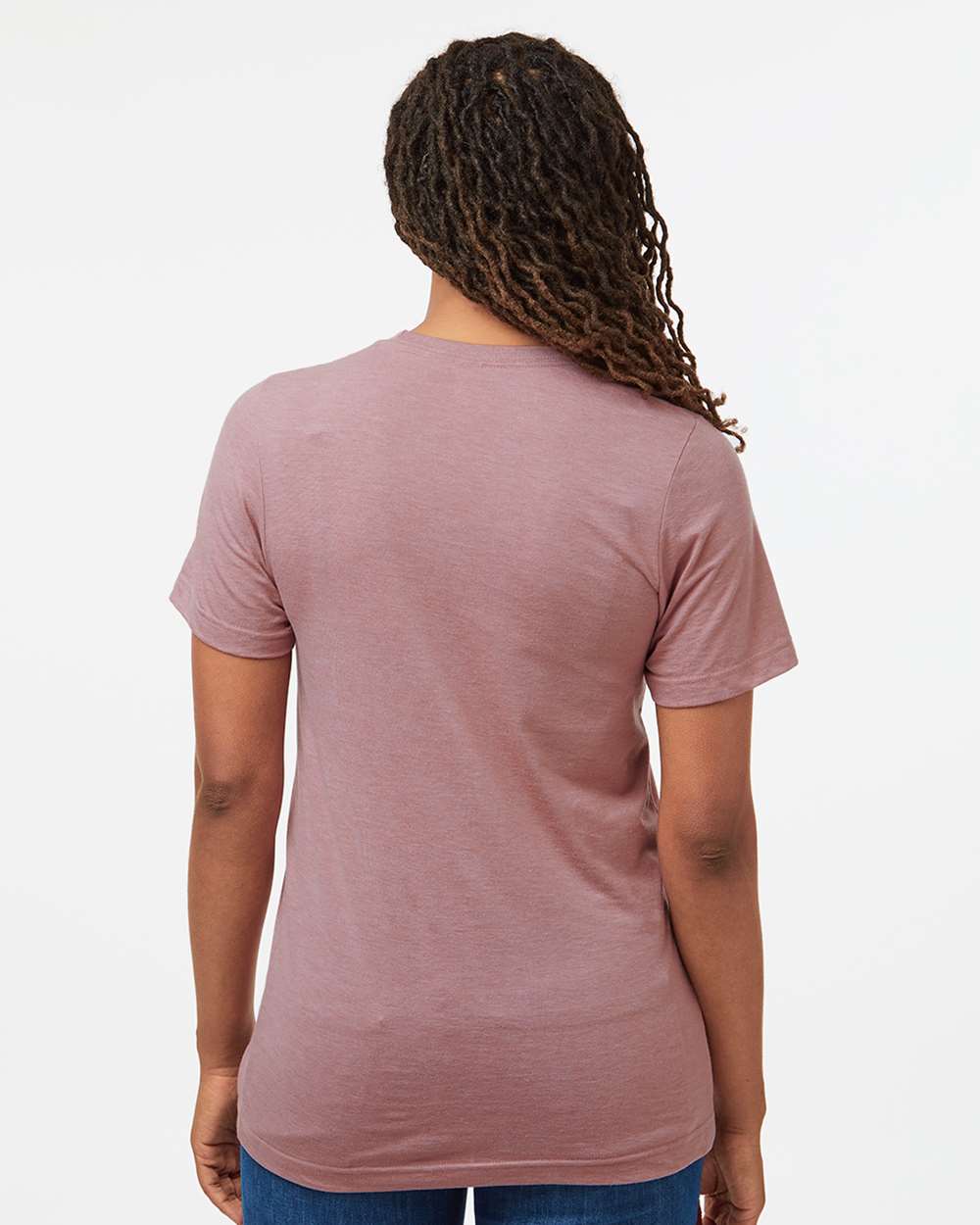 Combed CVC T-Shirt - OnModelBack - B13759142 - Heather Orchid
