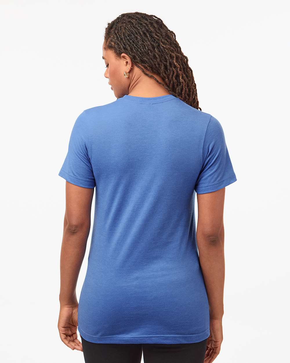 Combed CVC T-Shirt - OnModelBack - B13759262 - Heather Columbia Blue