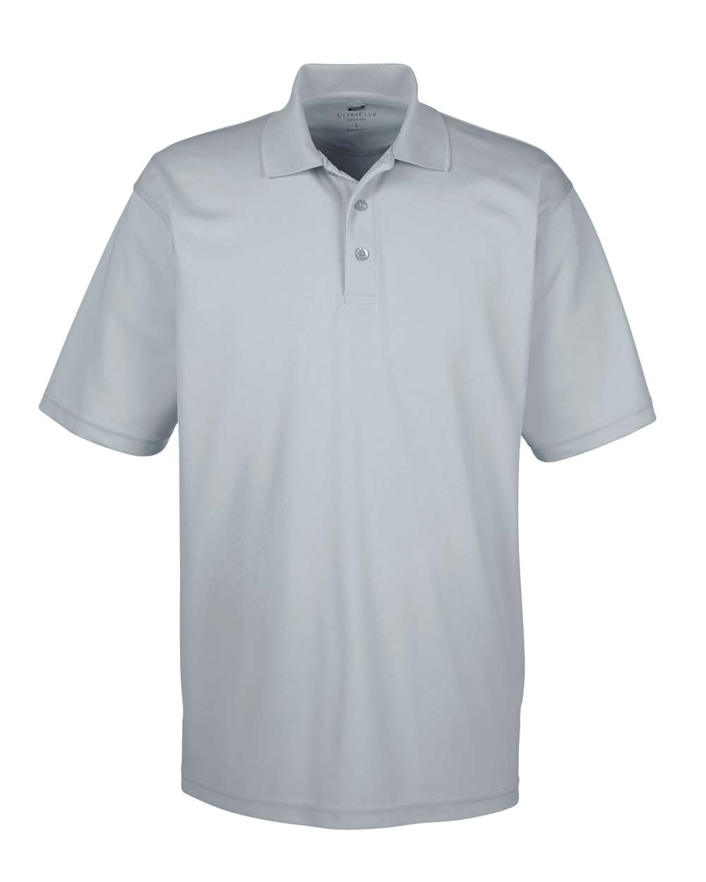 Men's Cool & Dry Mesh Piqué Polo - Front - B883E1353 - Silver