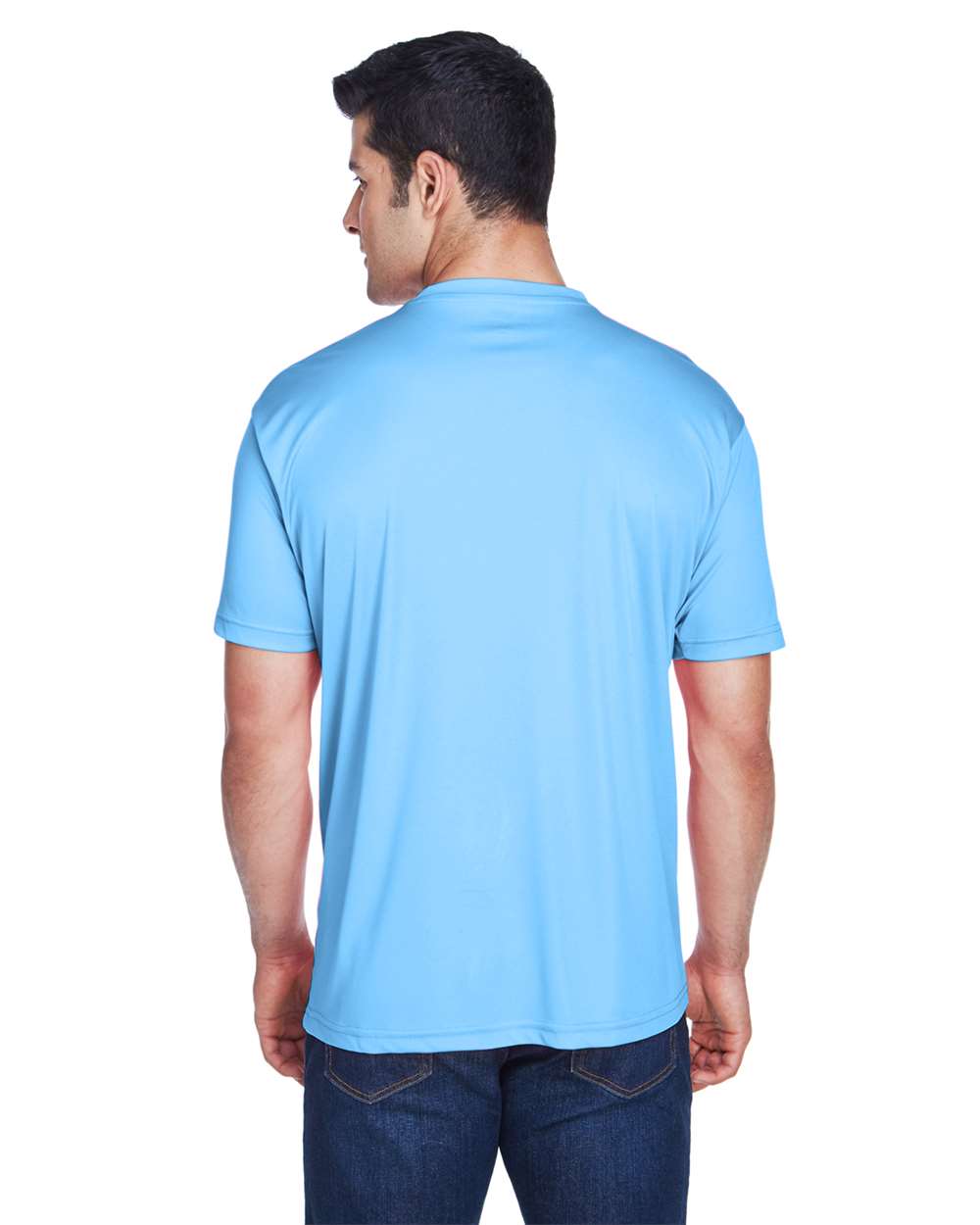 Men's Cool & Dry Sport Performance Interlock T-Shirt - OnModelBack - B907E1263 - Columbia Blue