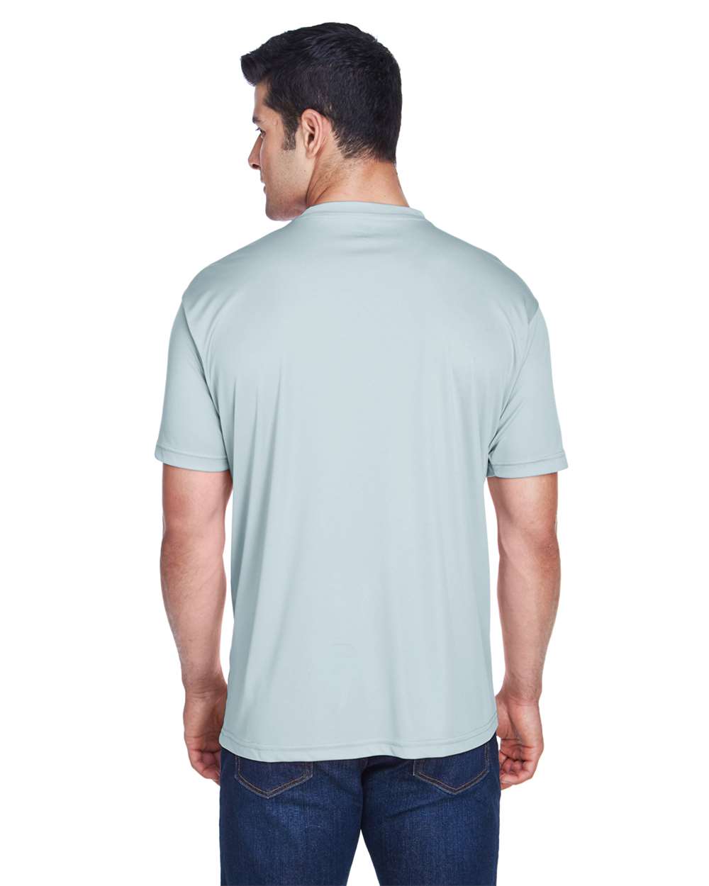 Men's Cool & Dry Sport Performance Interlock T-Shirt - OnModelBack - B907E1593 - Grey