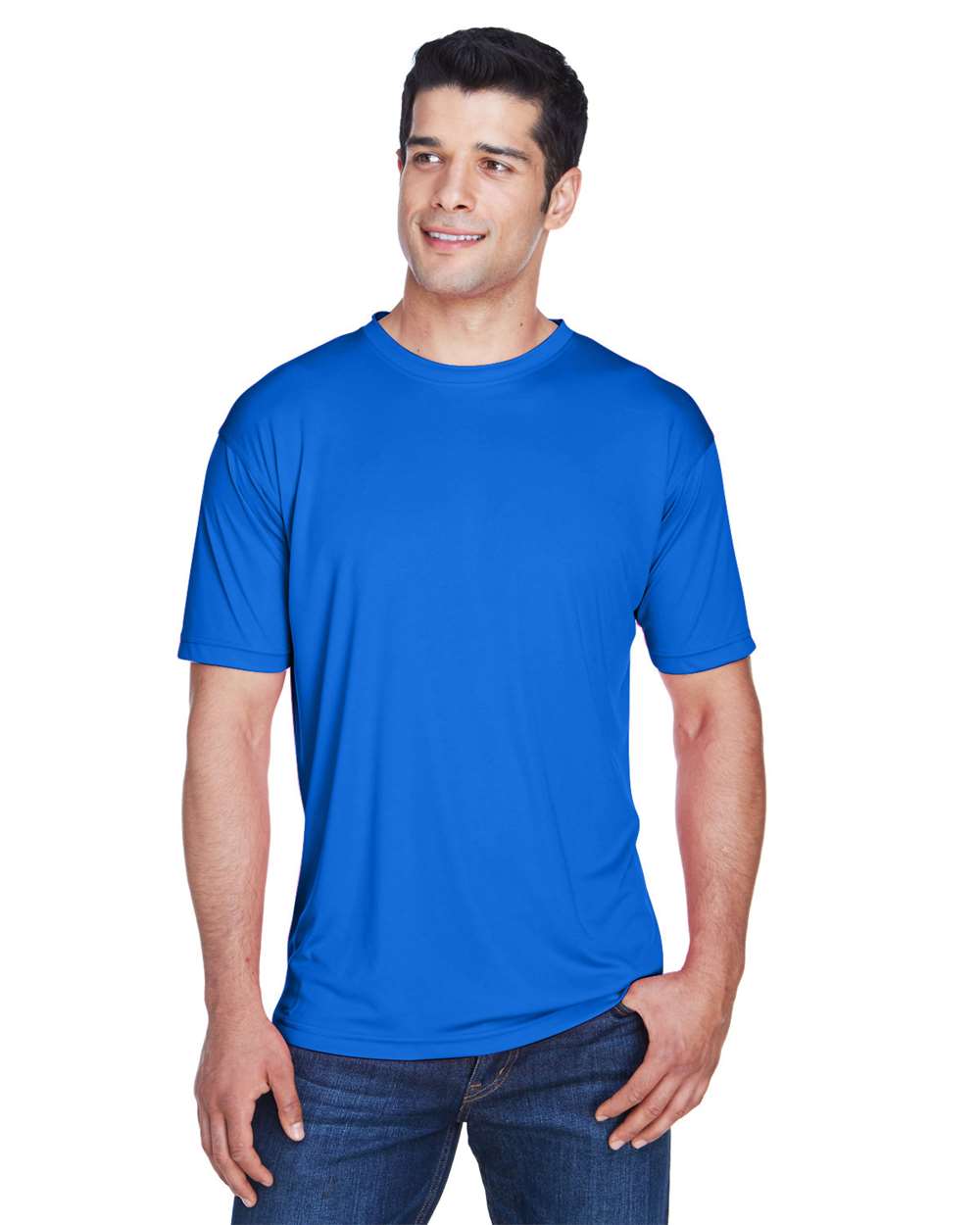 Men's Cool & Dry Sport Performance Interlock T-Shirt - OnModelFront - B907E1753 - Royal
