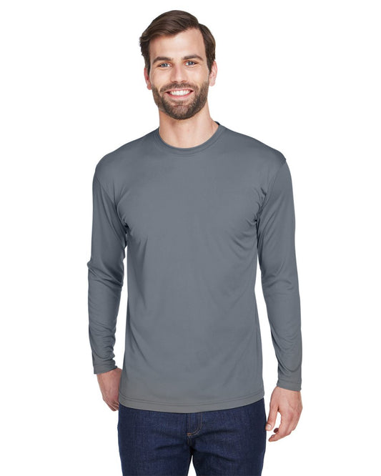 Men's Cool & Dry Sport Long Sleeve Performance Interlock T-Shirt - styleImage