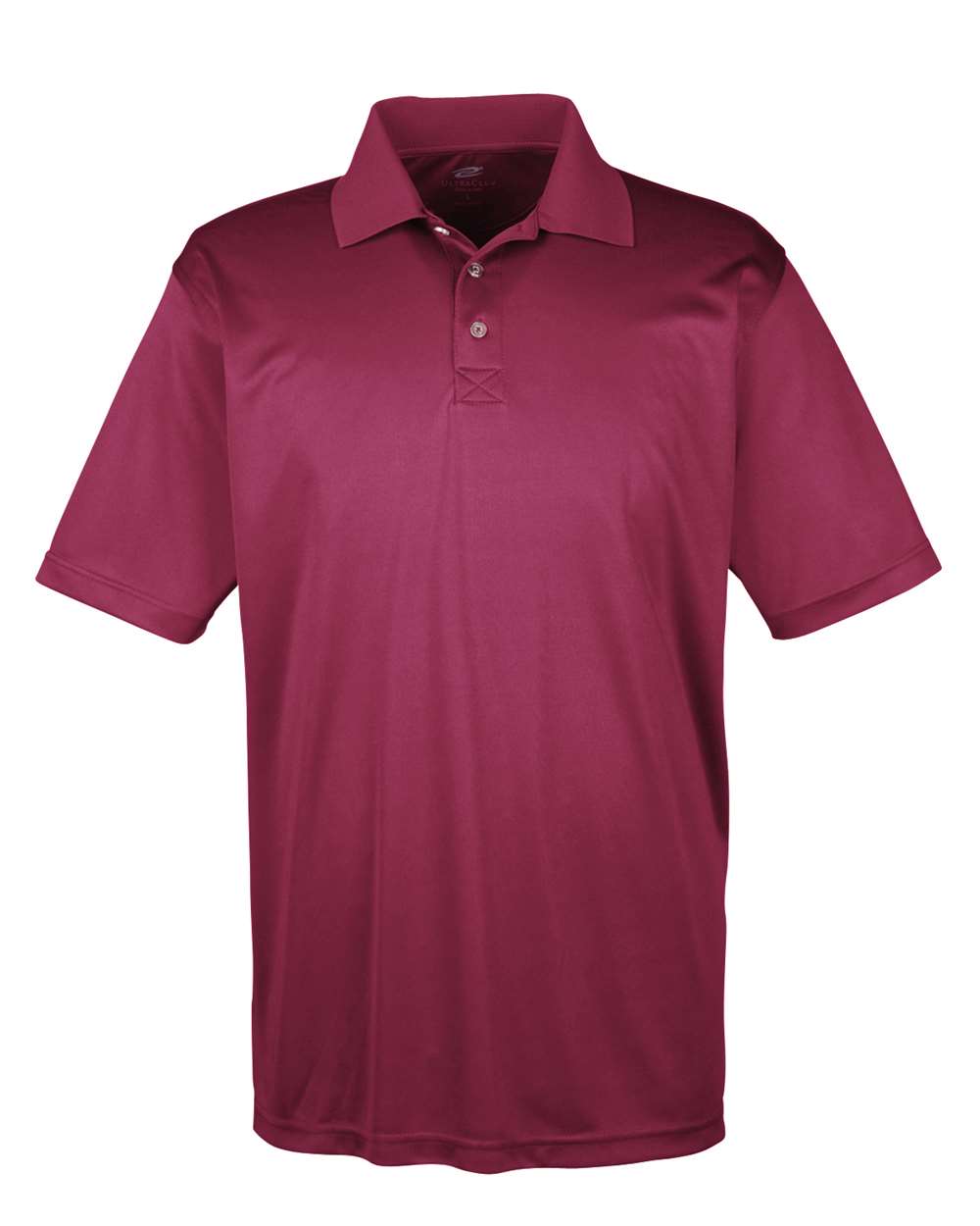 Men's Cool & Dry Sport Performance Interlock Polo - Front - B911E1533 - Maroon