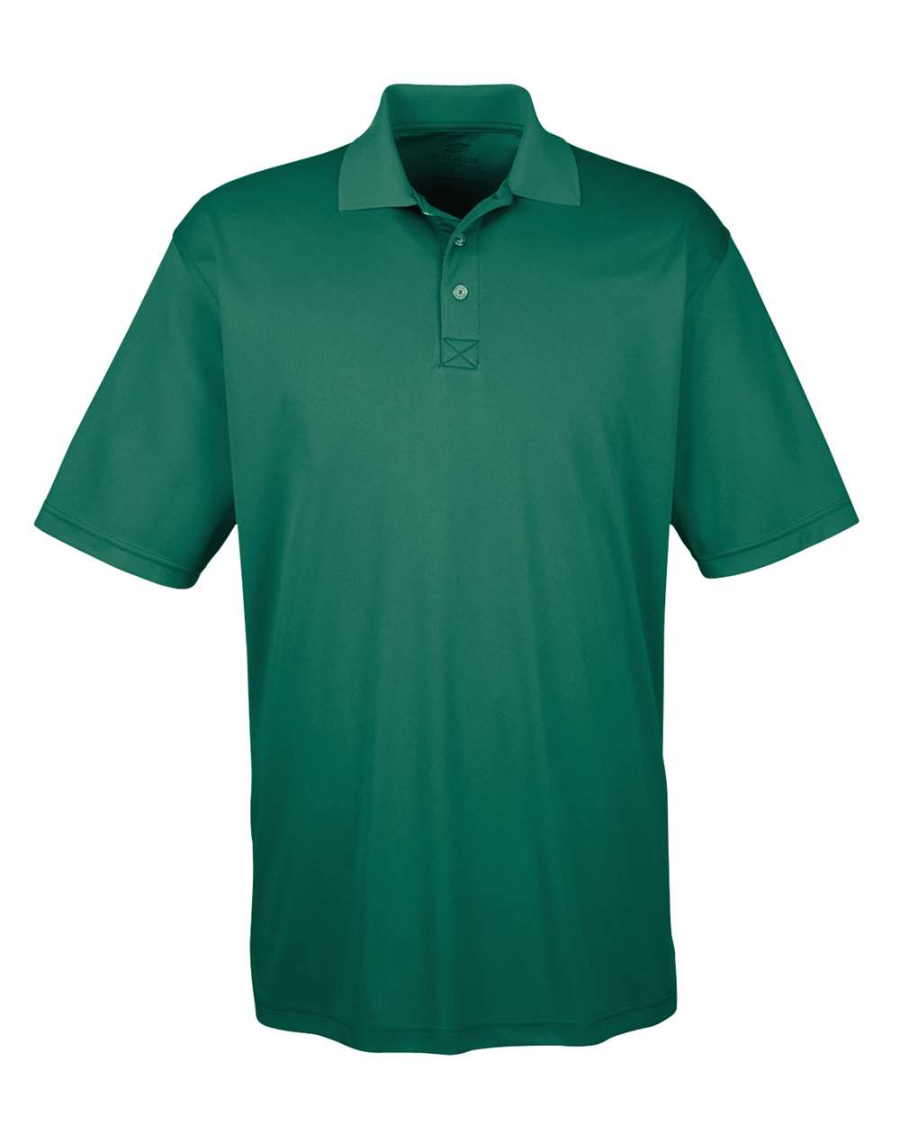 Men's Cool & Dry Sport Performance Interlock Polo - Front - B911E1543 - Forest Green
