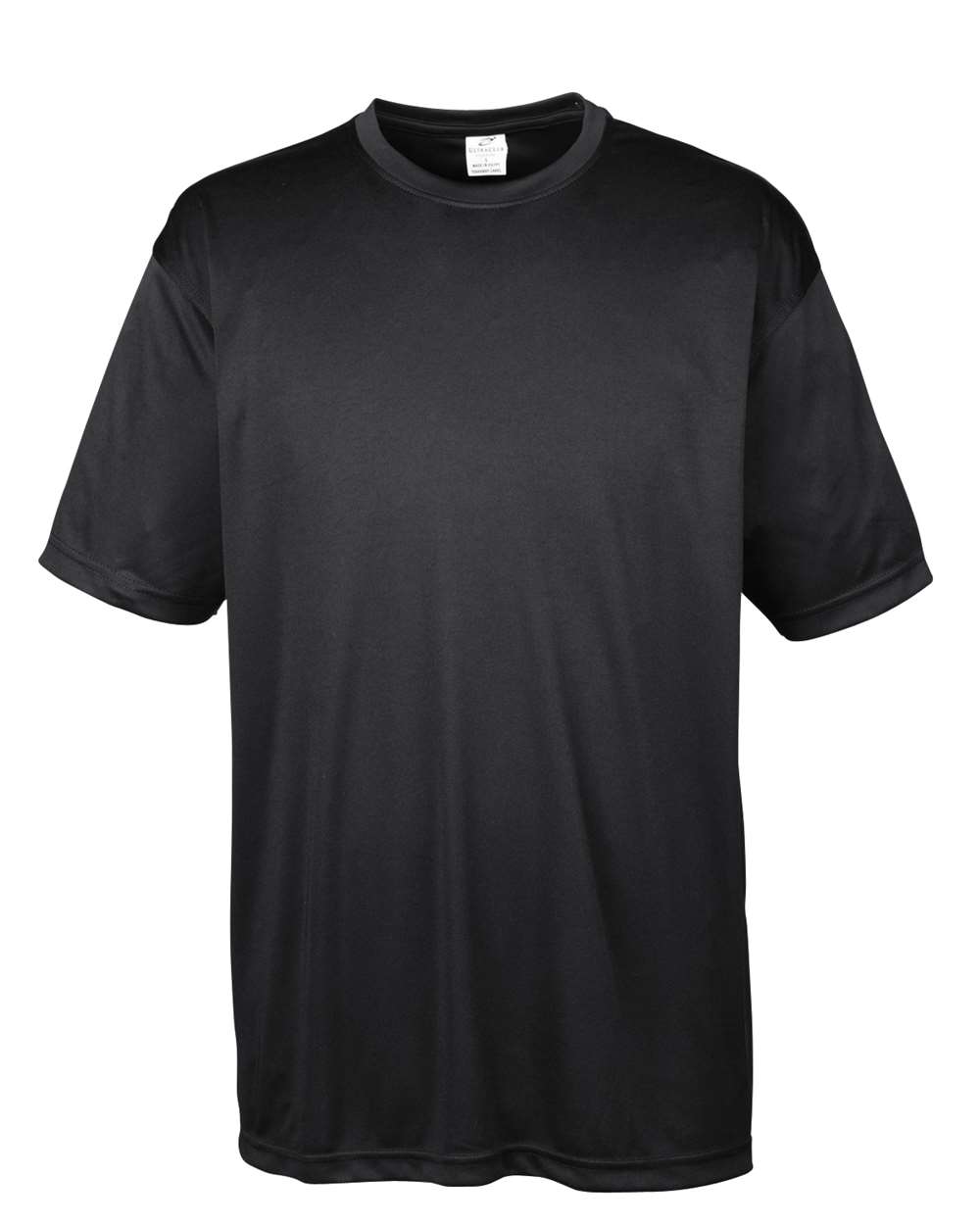 Men's Cool & Dry Basic Performance T-Shirt - Front - B932E1503 - Black