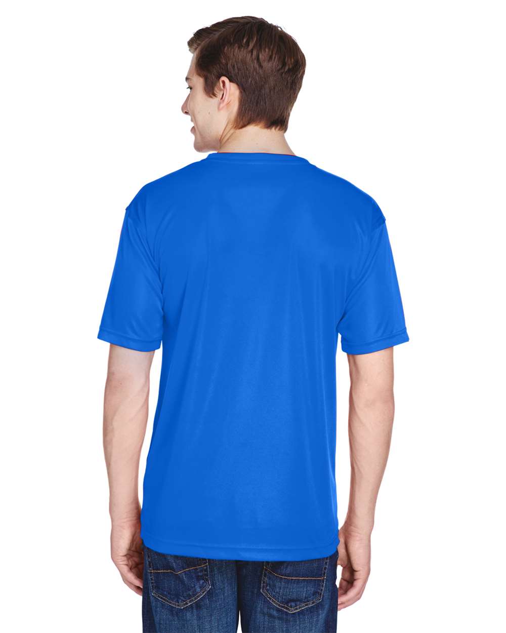 Men's Cool & Dry Basic Performance T-Shirt - OnModelBack - B932E1753 - Royal
