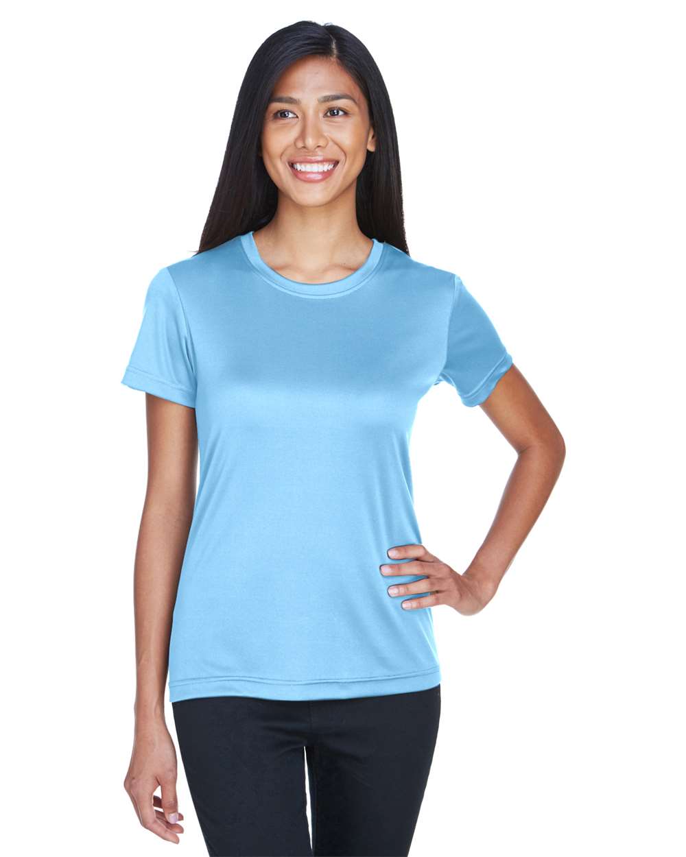 Women's Cool and Dry Performance T-Shirt - OnModelFront - B933E1263 - Columbia Blue