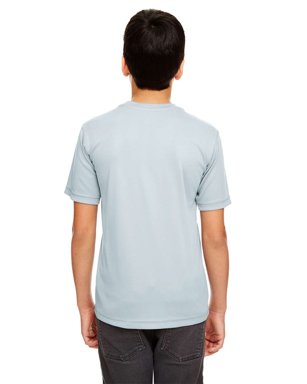 Youth Cool & Dry Basic Performance T-Shirt - OnModelBack - B934E1592 - Grey