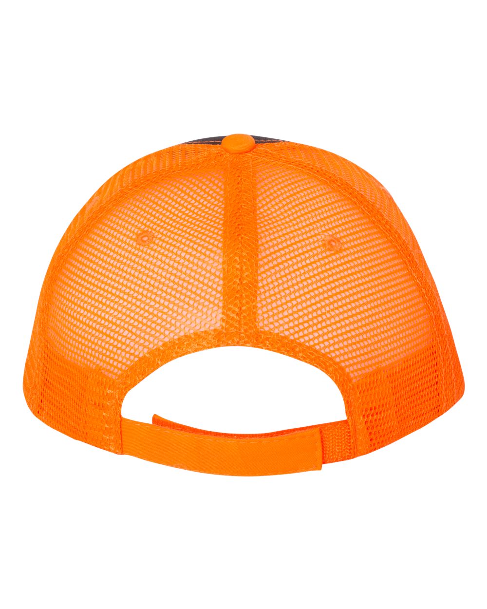 Sandwich Trucker Cap - Back - B66095100 - Charcoal/ Neon Orange