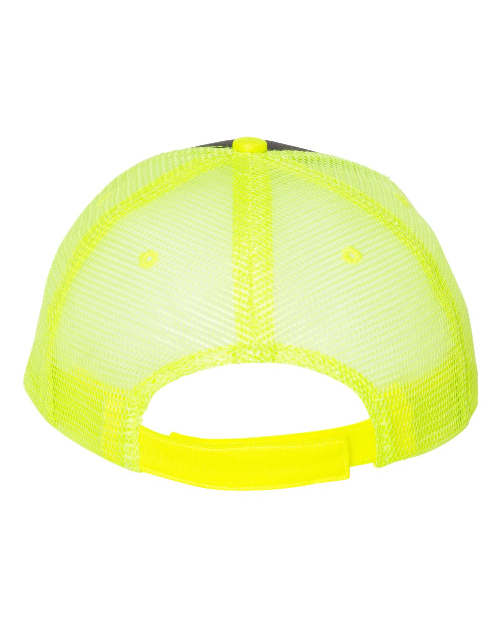 Sandwich Trucker Cap - Back - B66095120 - Charcoal/ Neon Yellow