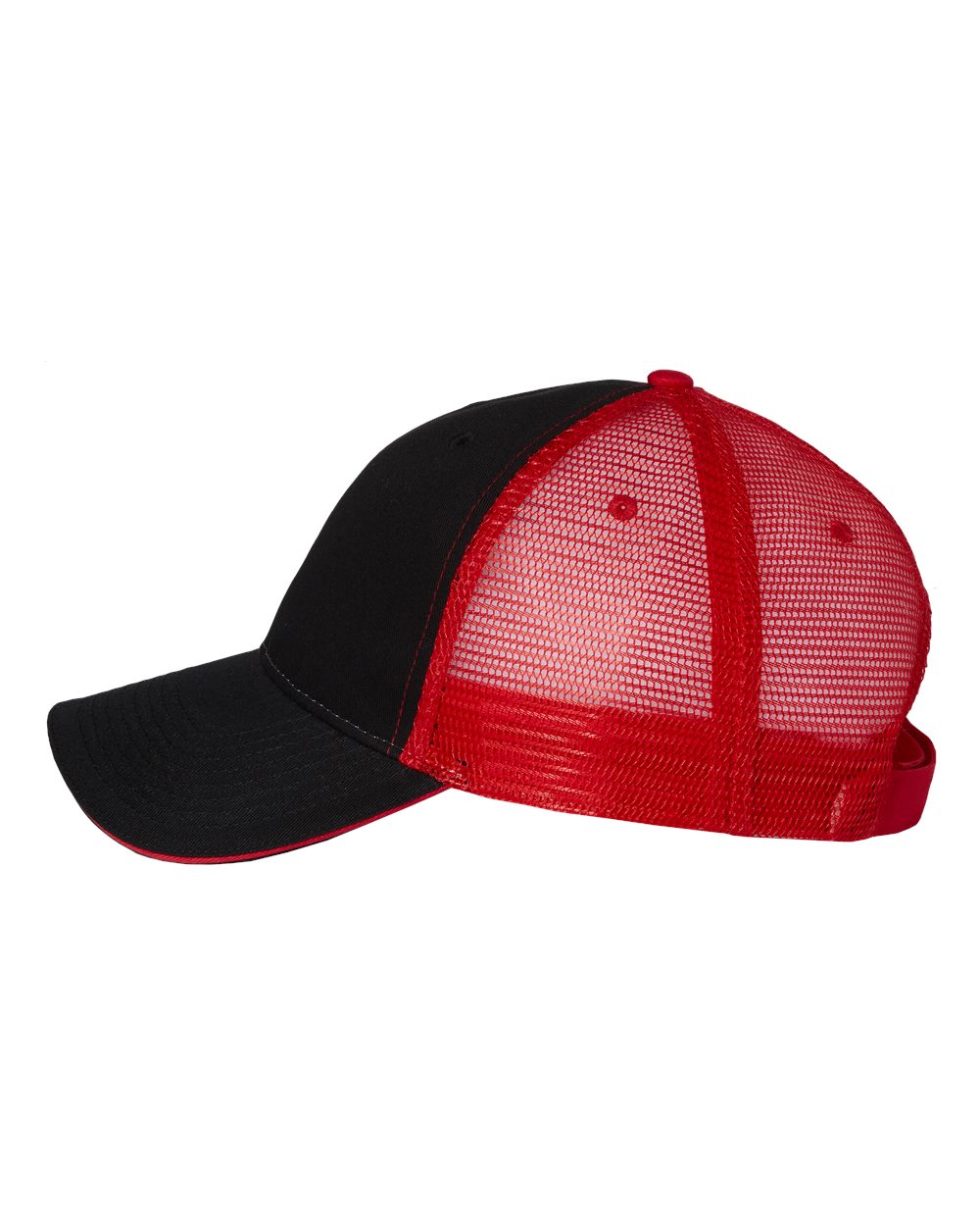 Sandwich Trucker Cap - DirectSide - B66095040 - Black/ Red