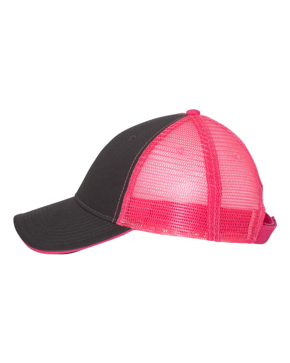 Sandwich Trucker Cap - DirectSide - B66095110 - Charcoal/ Neon Pink
