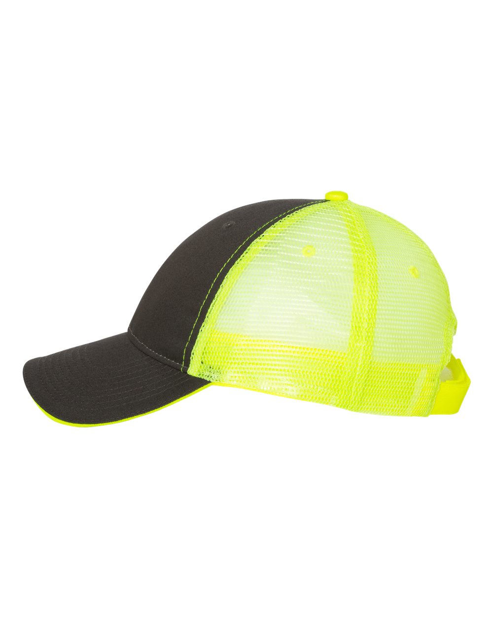 Sandwich Trucker Cap - DirectSide - B66095120 - Charcoal/ Neon Yellow