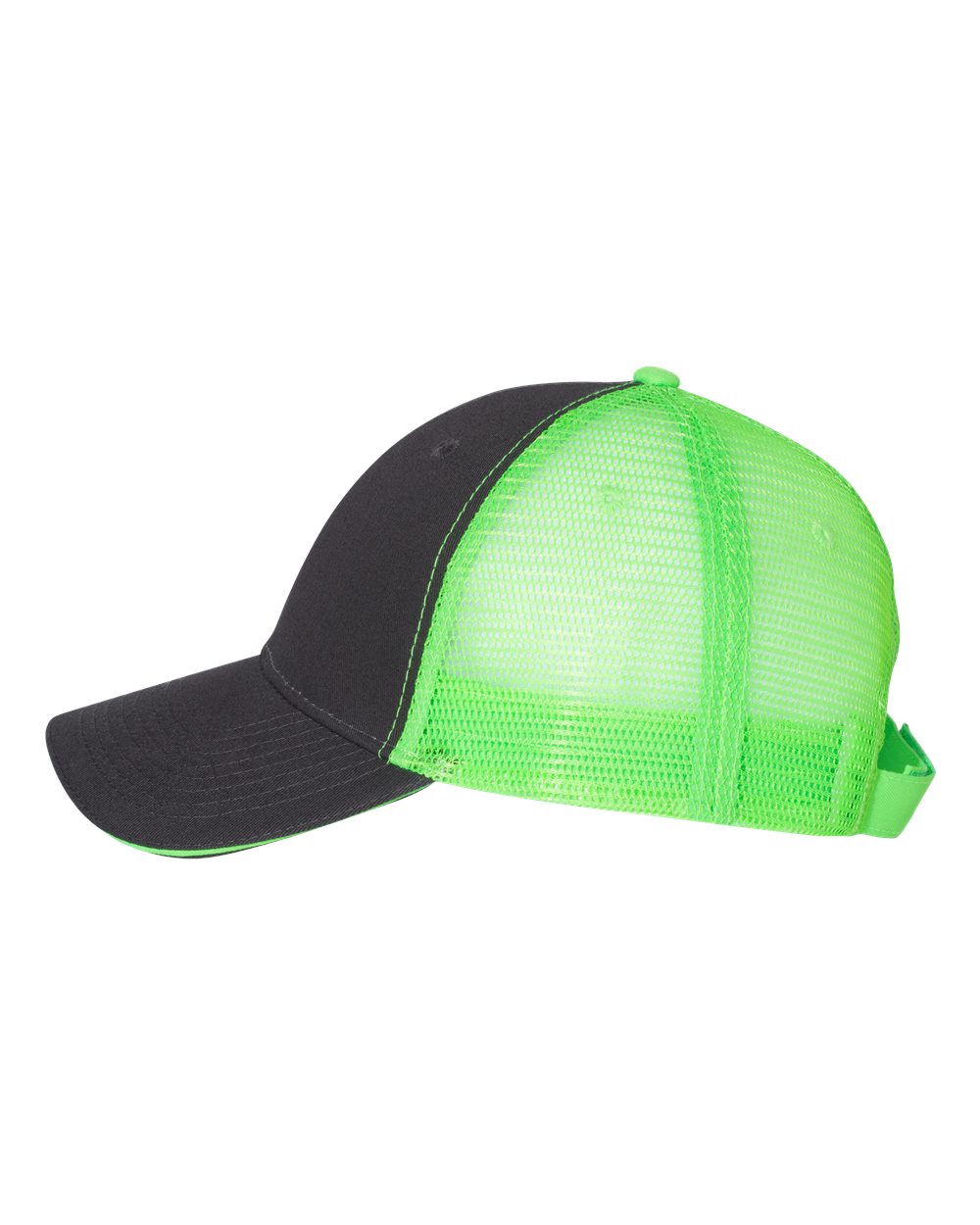 Sandwich Trucker Cap - DirectSide - B66095160 - Charcoal/ Neon Green