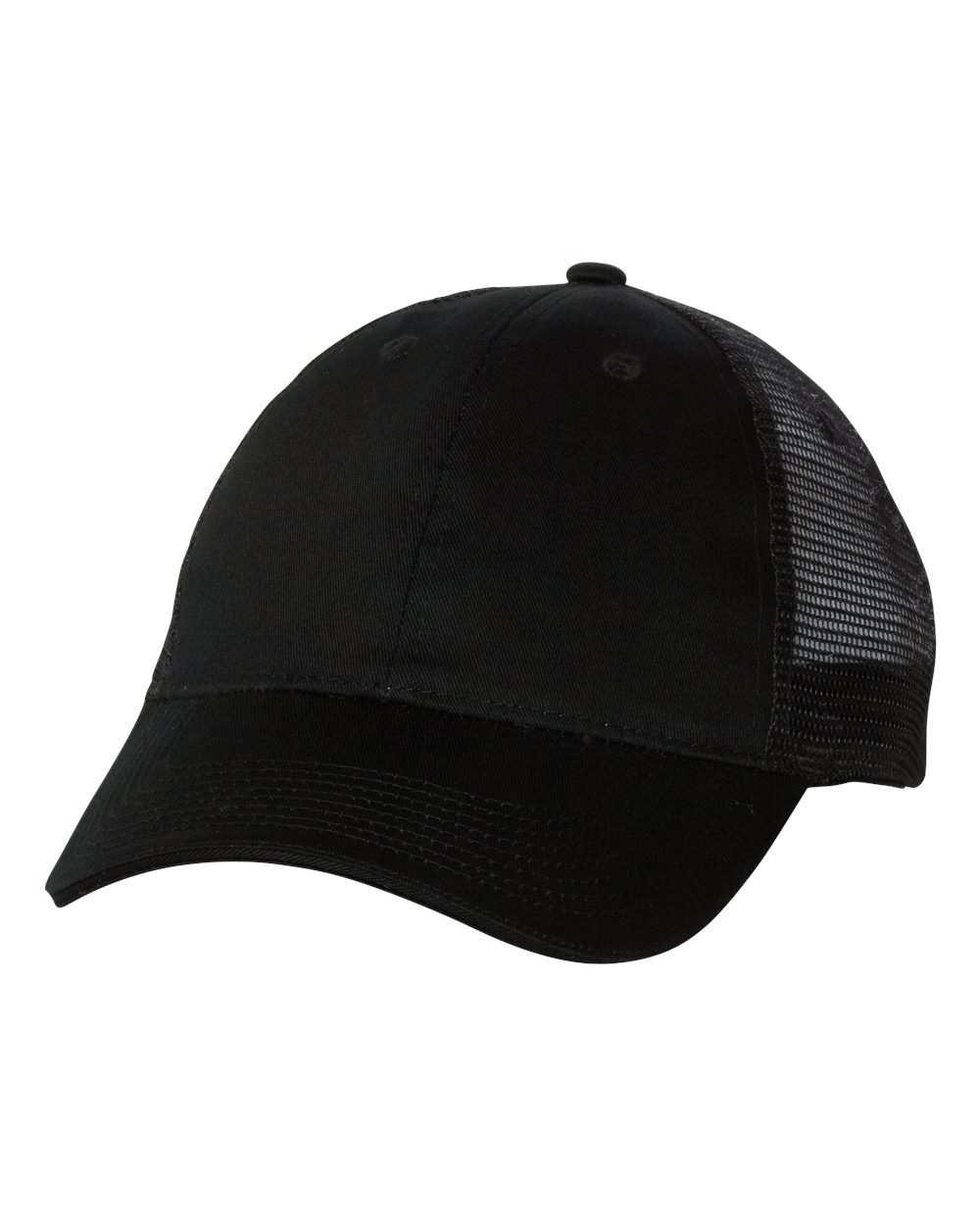 Sandwich Trucker Cap - Front - B66095500 - Black/ Black