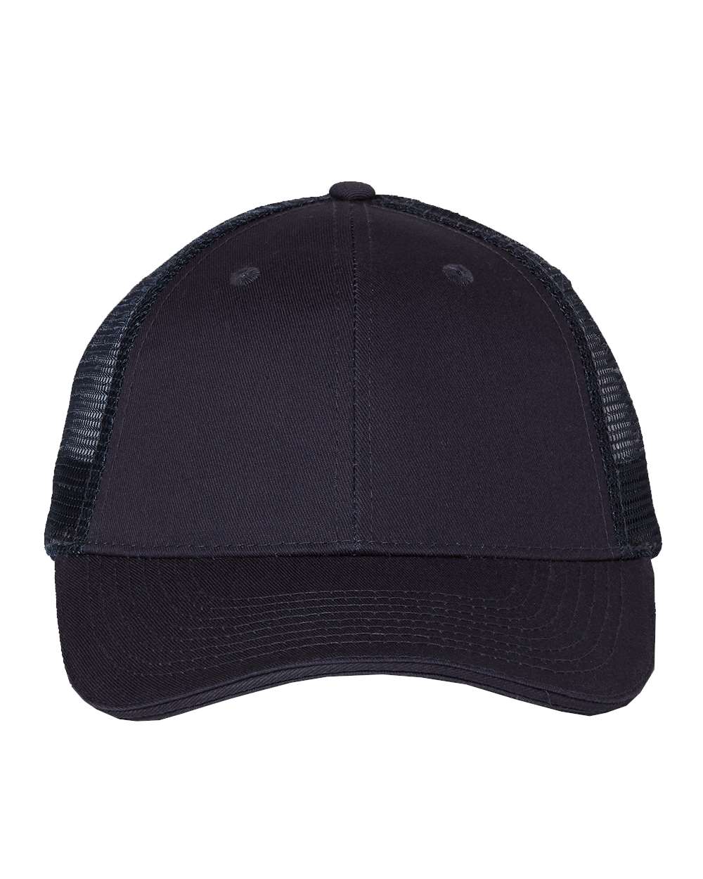 Sandwich Trucker Cap - Front - B66095650 - Navy/ Navy