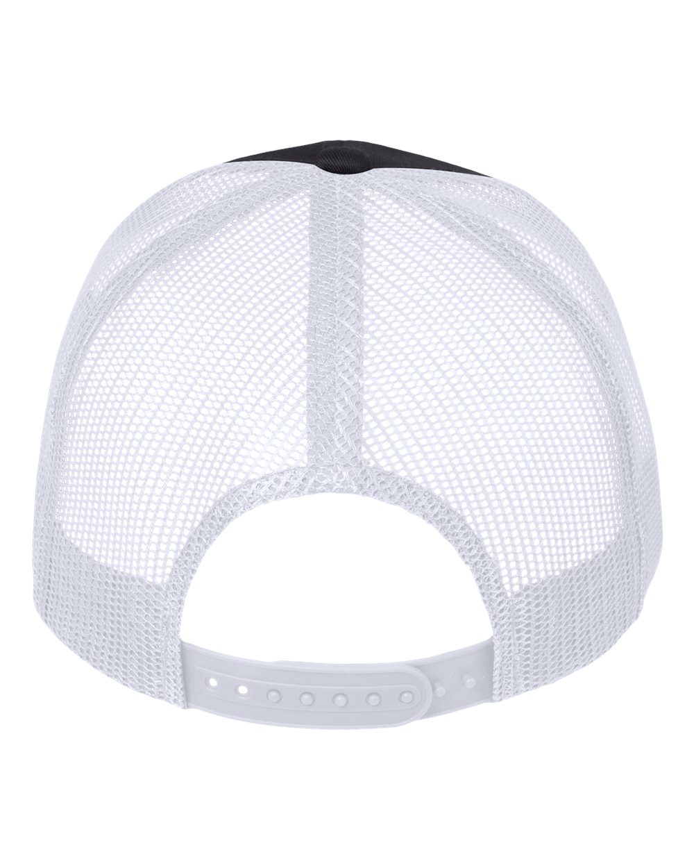 Mesh-Back Twill Trucker Cap - Back - B24995560 - Charcoal/ White