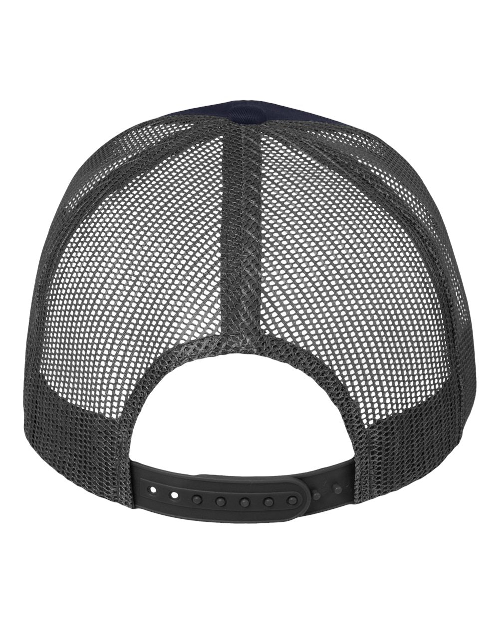 Mesh-Back Twill Trucker Cap - Back - B24995690 - Navy/ Charcoal