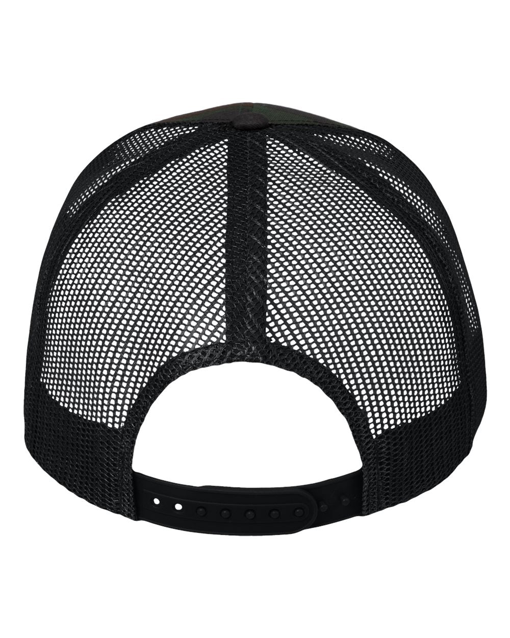 Mesh-Back Twill Trucker Cap - Back - B24995980 - Camo/ Black
