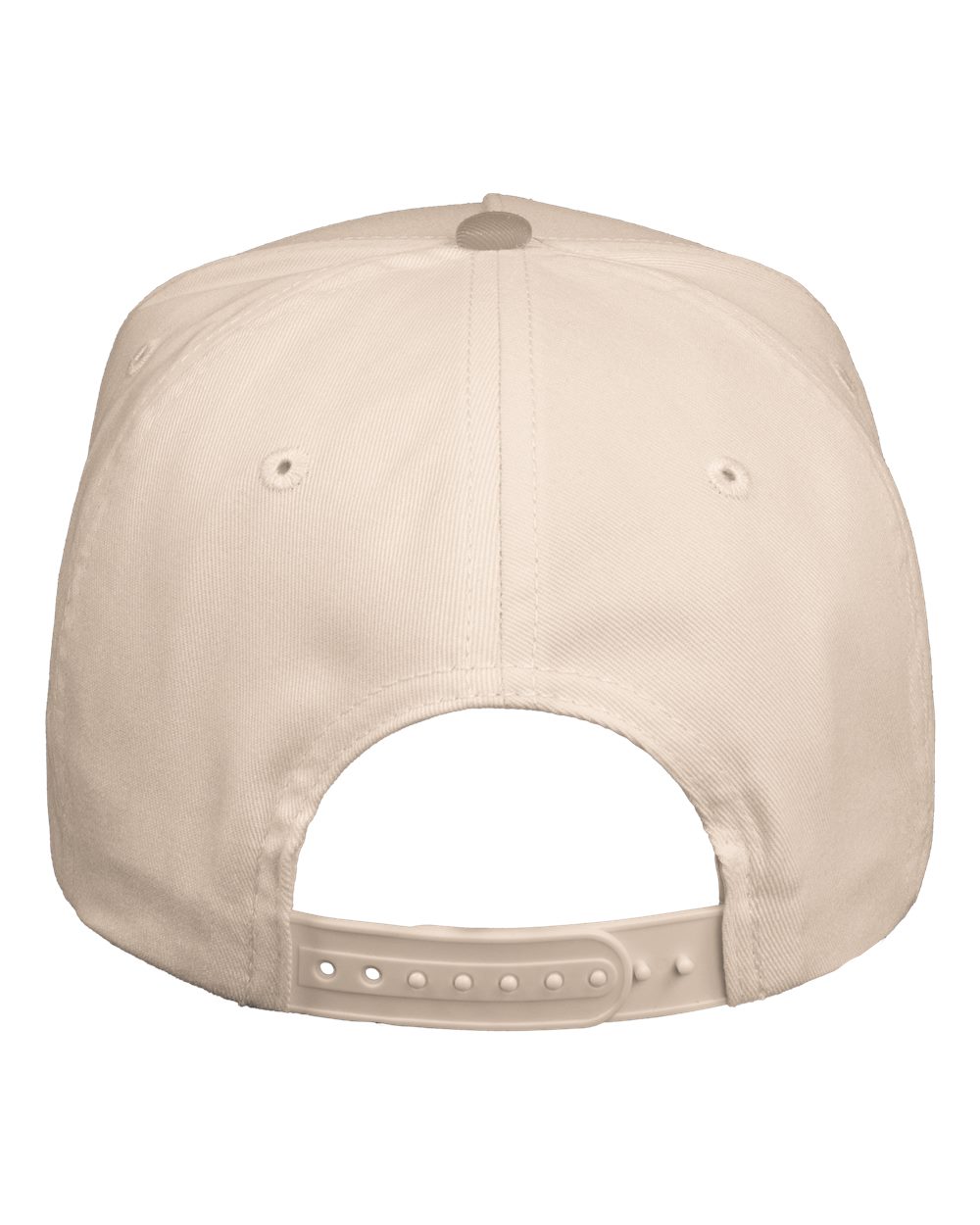 Five-Panel Twill Cap - Back - B27795250 - Natural/ Khaki