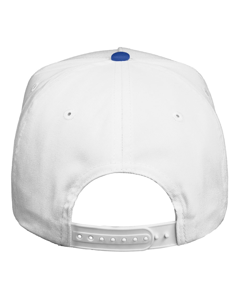 Five-Panel Twill Cap - Back - B27795310 - White/ Royal
