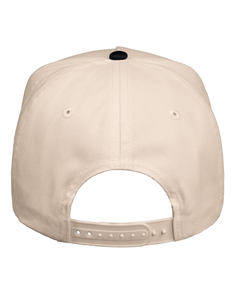 Five-Panel Twill Cap - Back - B27795510 - Natural/ Black
