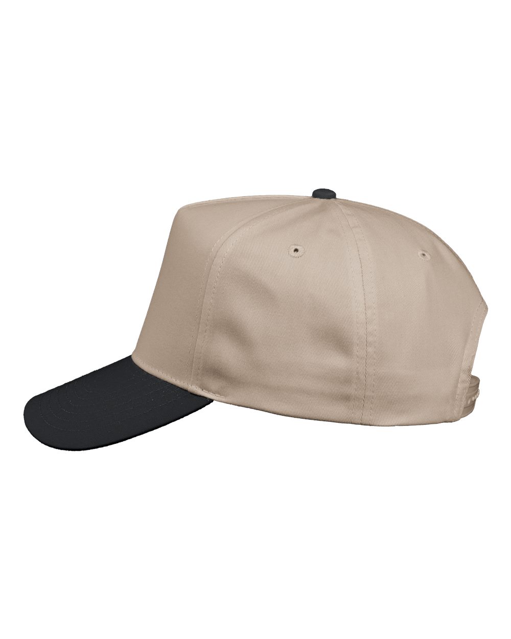 Five-Panel Twill Cap - DirectSide - B27795200 - Khaki/ Black