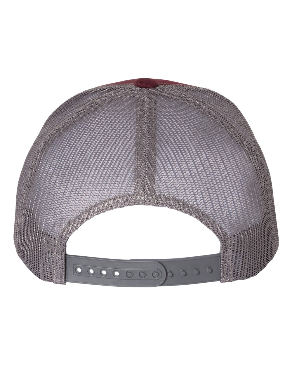 Retro Trucker Cap - Back - B43195450 - Maroon/ Grey