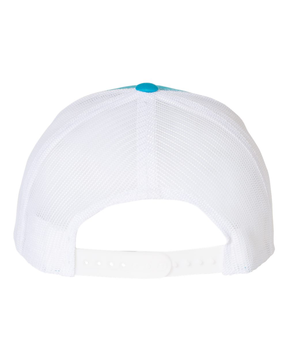Retro Trucker Cap - Back - B43195760 - Turquoise/ White