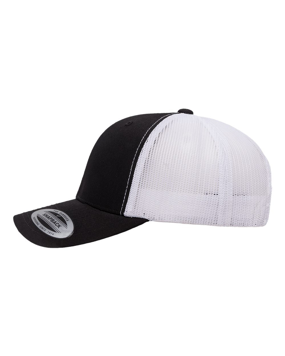 Retro Trucker Cap - DirectSide - B43195020 - Black/ White