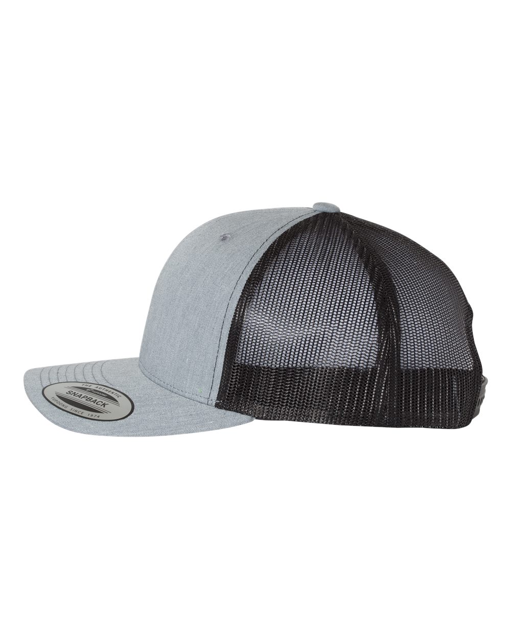Retro Trucker Cap - DirectSide - B43195580 - Heather Grey/ Black