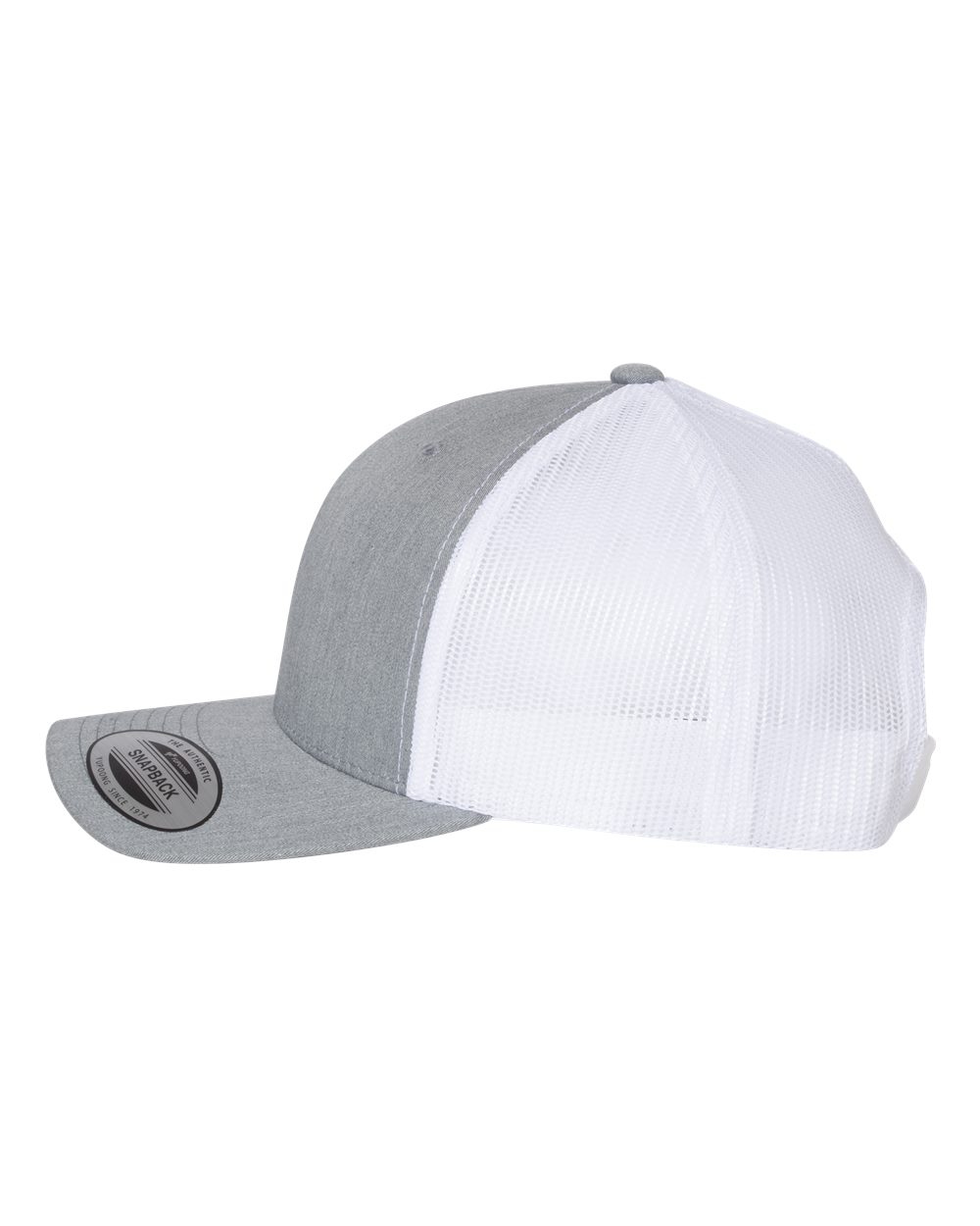 Retro Trucker Cap - DirectSide - B43195590 - Heather Grey/ White