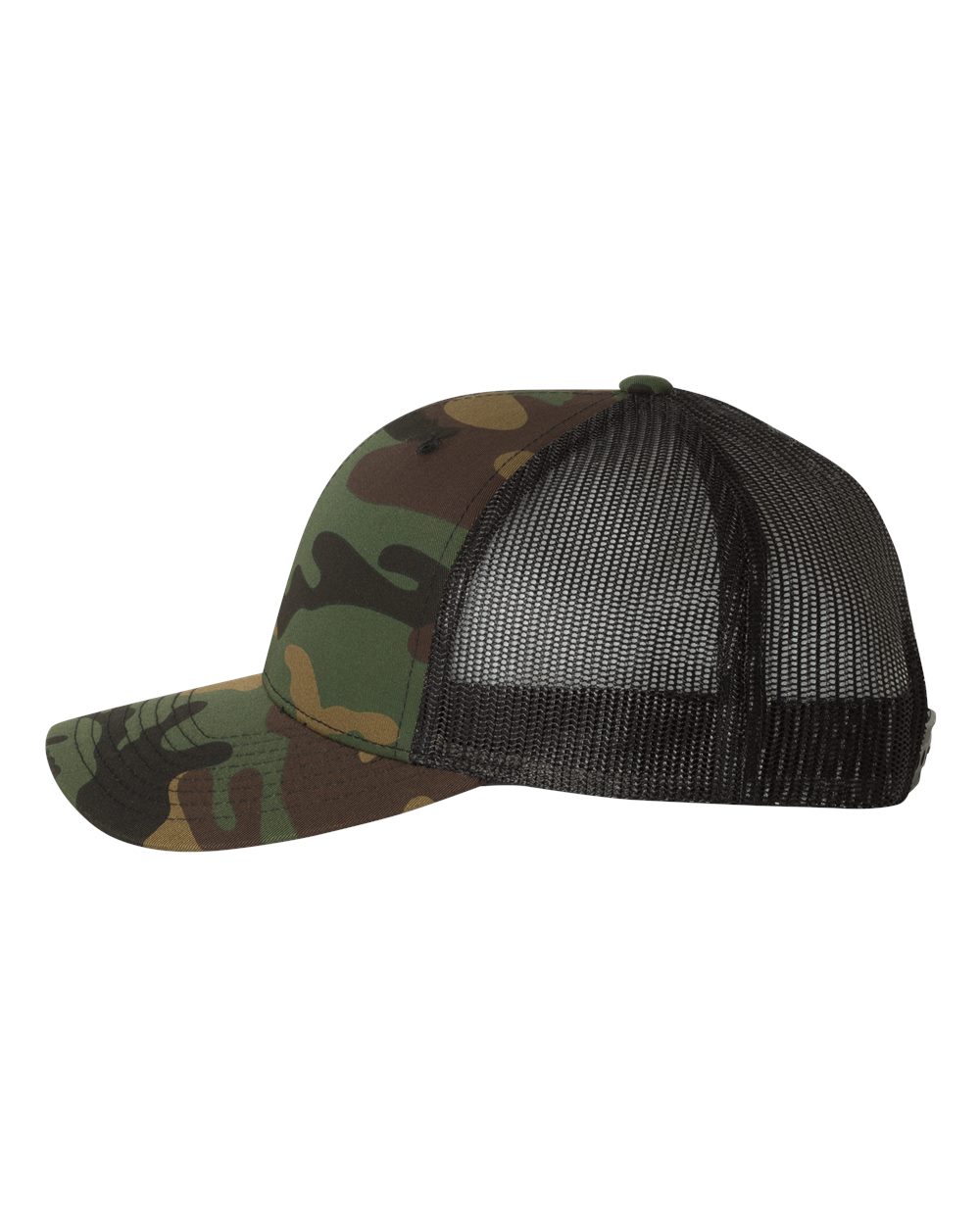 Retro Trucker Cap - DirectSide - B43195610 - Green Camo/ Black