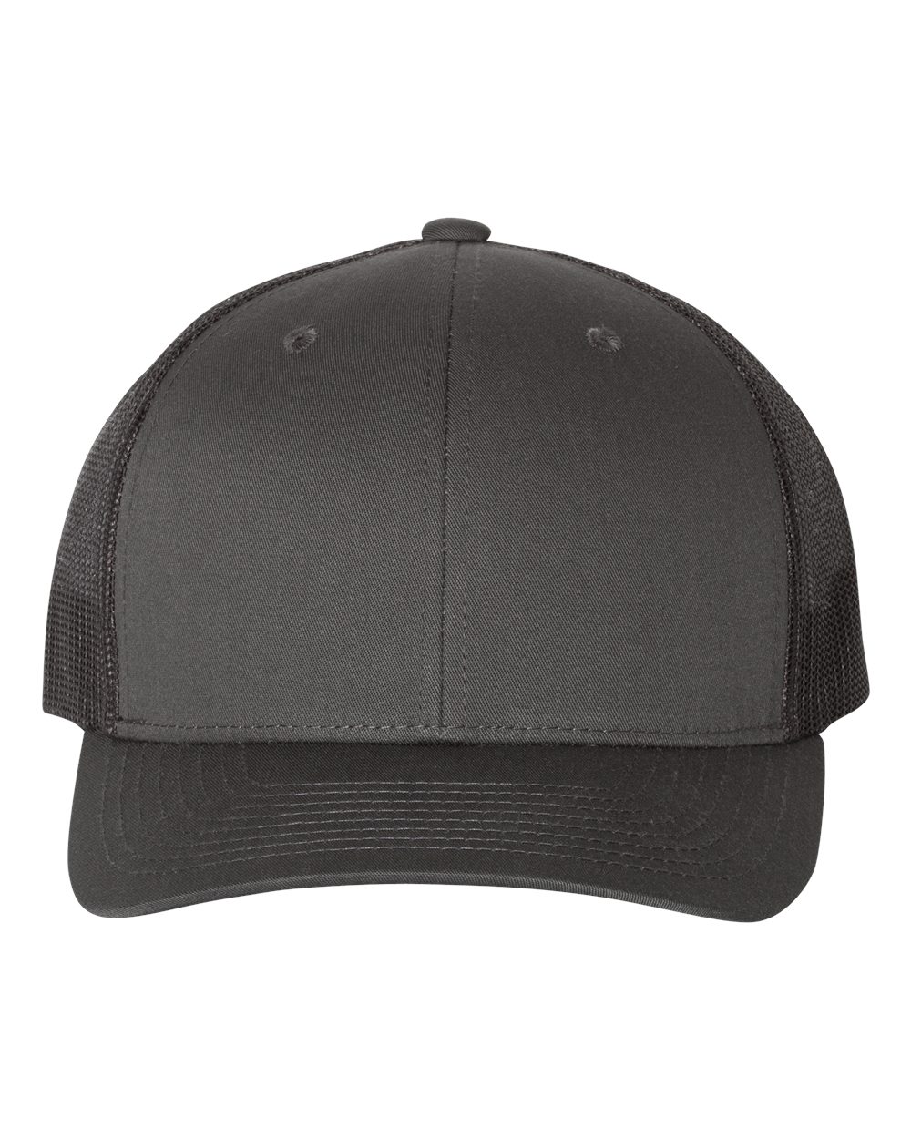 Retro Trucker Cap - Front - B43195100 - Charcoal/ Black