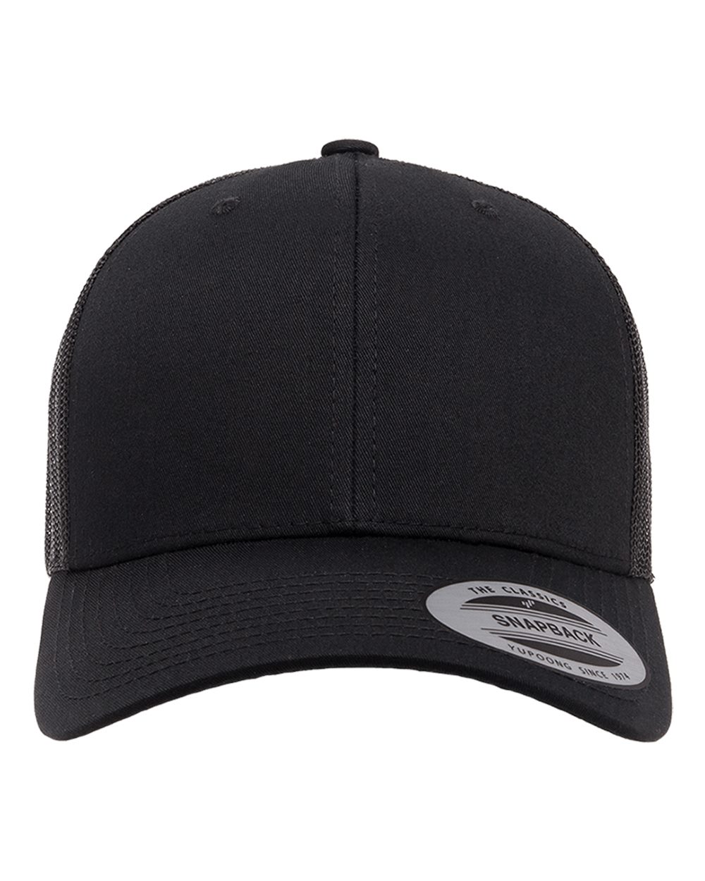 Retro Trucker Cap - Front - B43195500 - Black