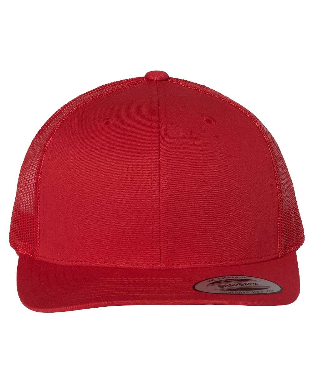 Retro Trucker Cap - Front - B43195700 - Red