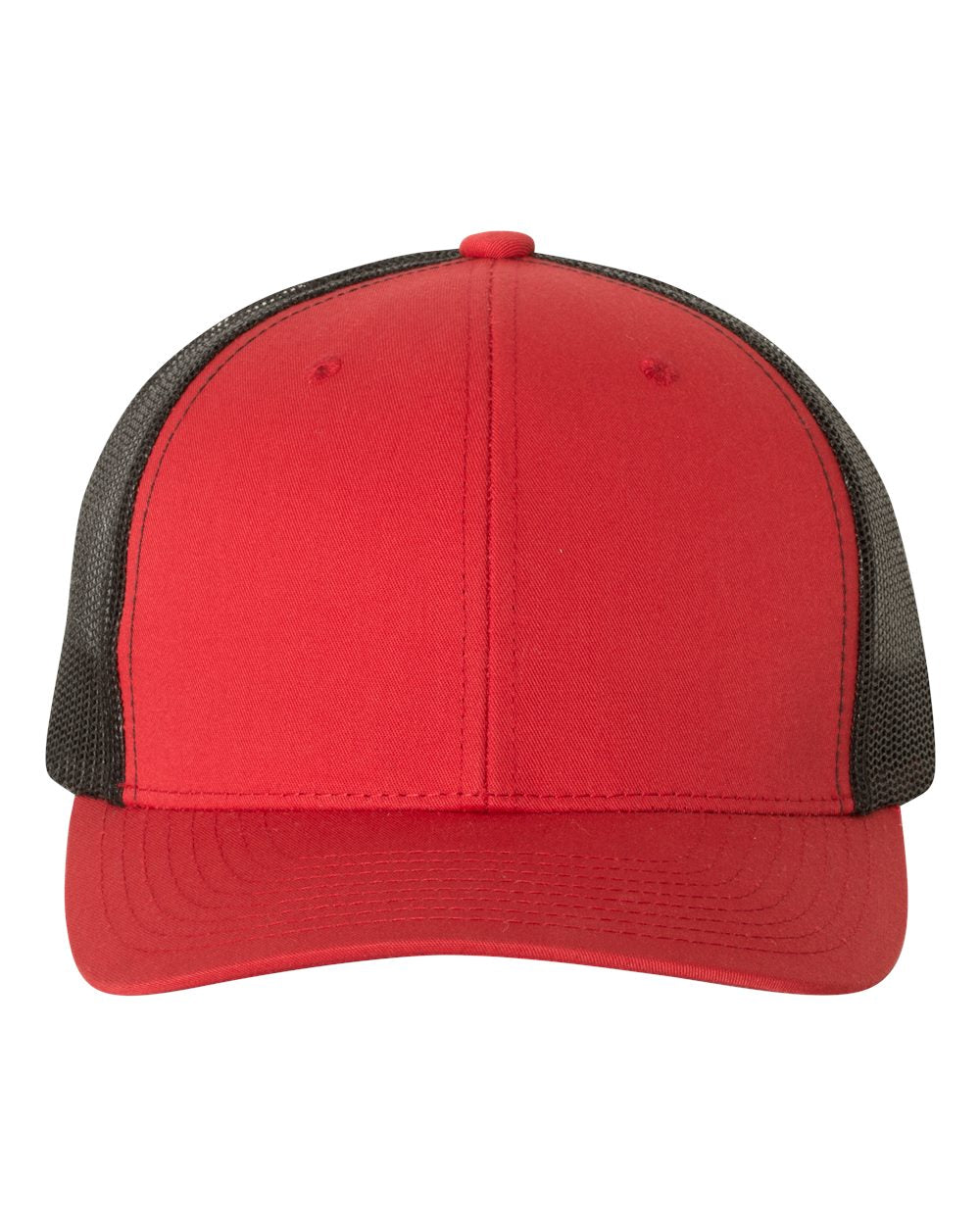 Retro Trucker Cap - Front - B43195720 - Red/ Black