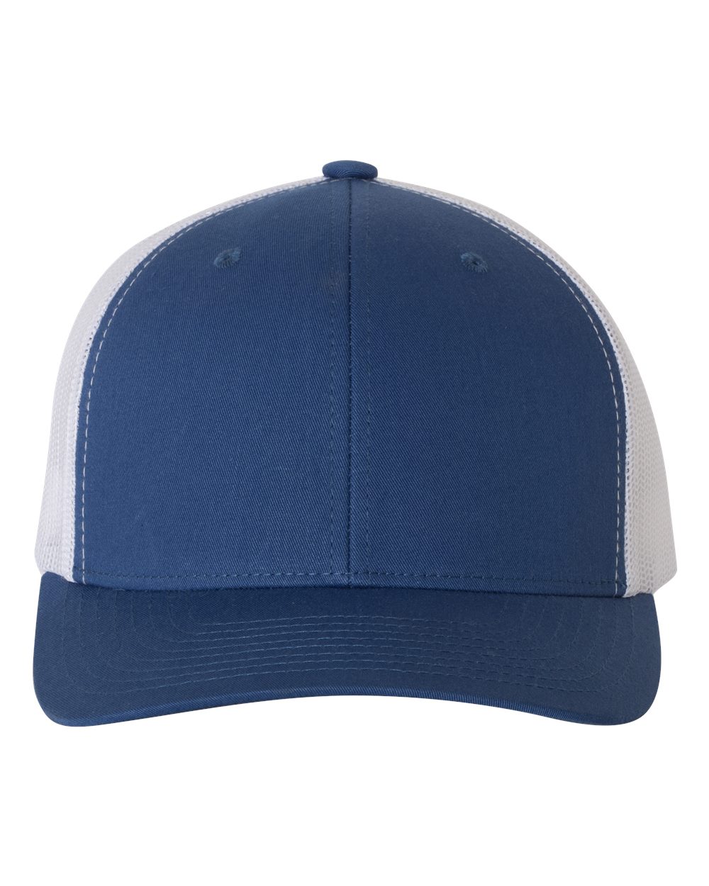 Retro Trucker Cap - Front - B43195750 - Royal/ White