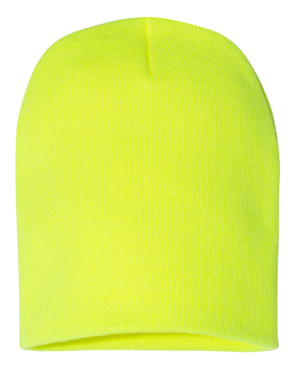 8 1/2" Beanie - Back - B18495410 - Safety Yellow