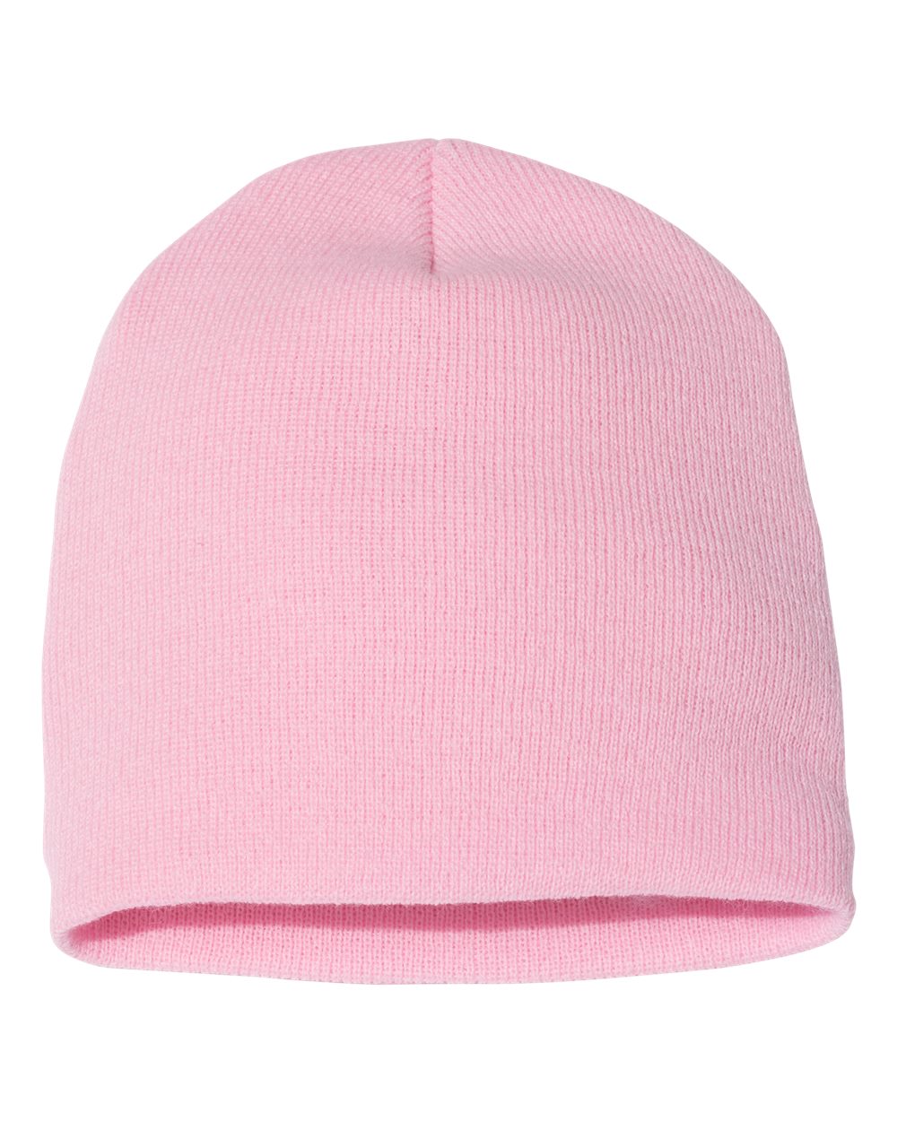 8 1/2" Beanie - Front - B18495300 - Baby Pink