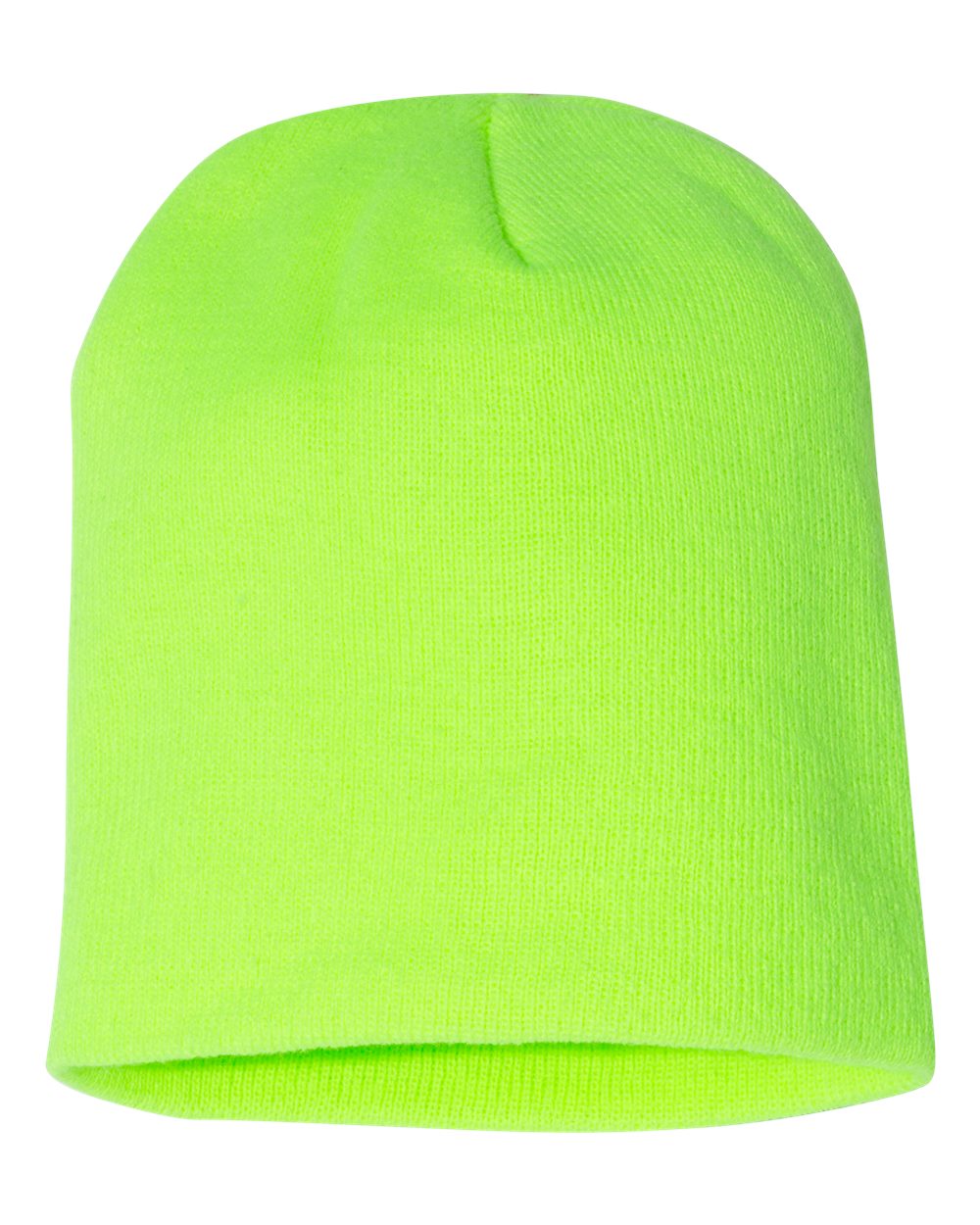 8 1/2" Beanie - Front - B18495420 - Safety Green