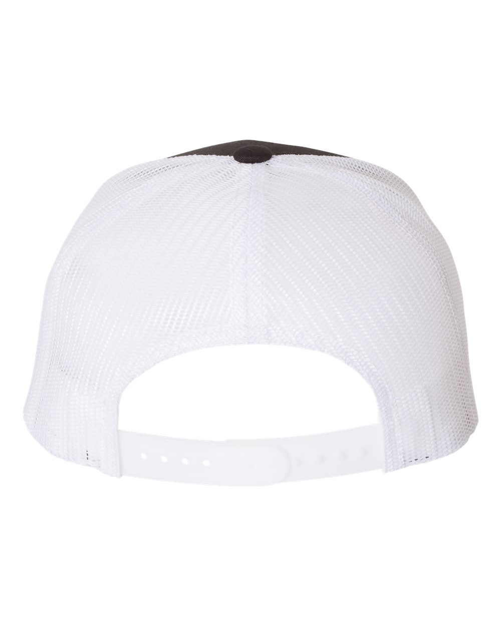 Five-Panel Retro Trucker Cap - Back - B44595020 - Black/ White