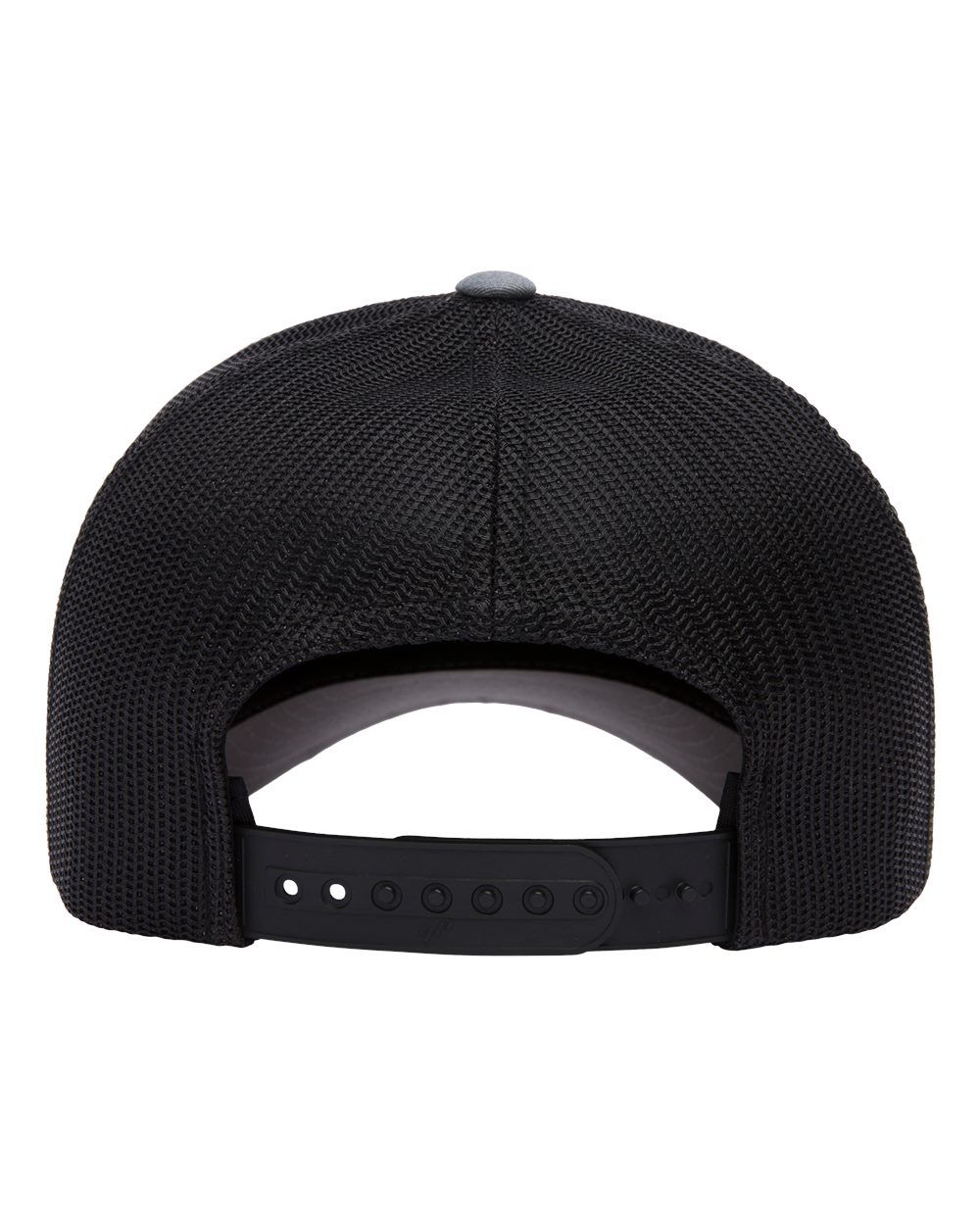 Five-Panel Retro Trucker Cap - Back - B44595690 - Heather/ Black