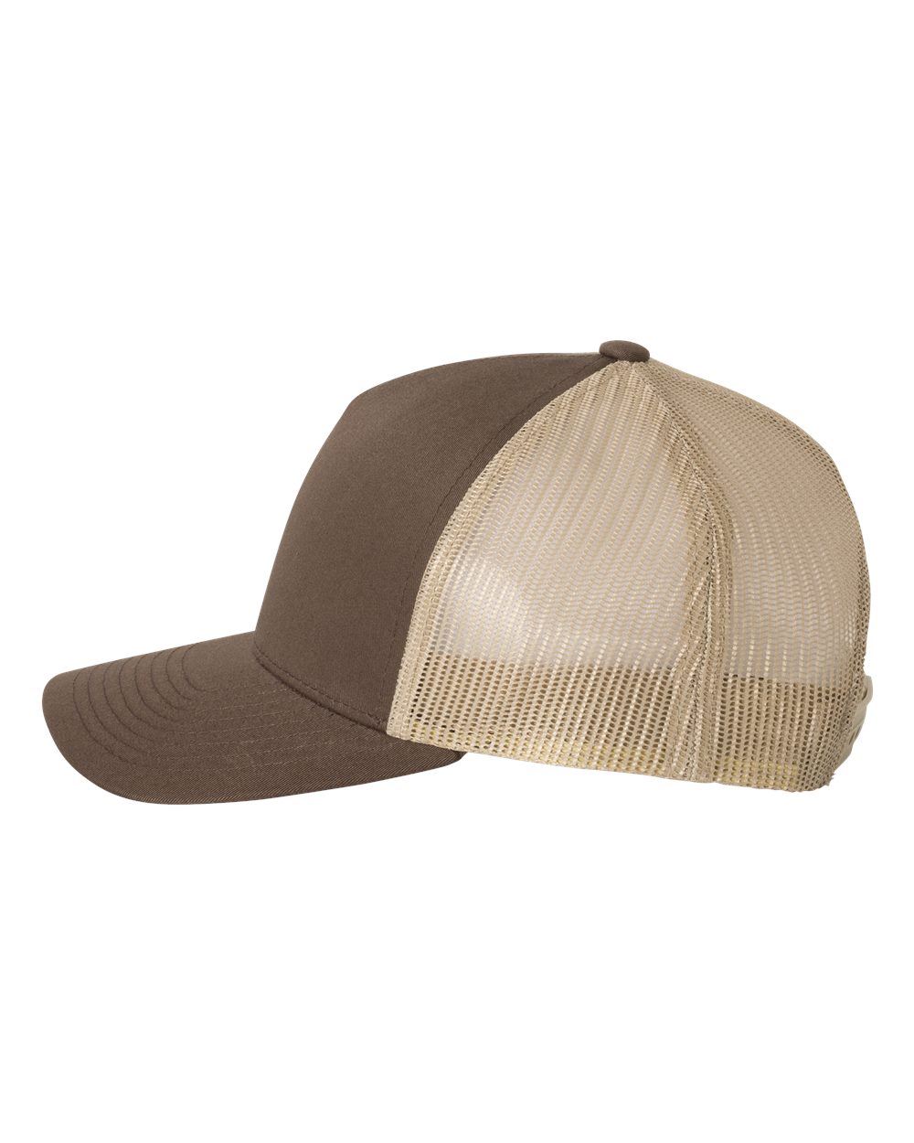 Five-Panel Retro Trucker Cap - DirectSide - B44595550 - Brown/ Khaki