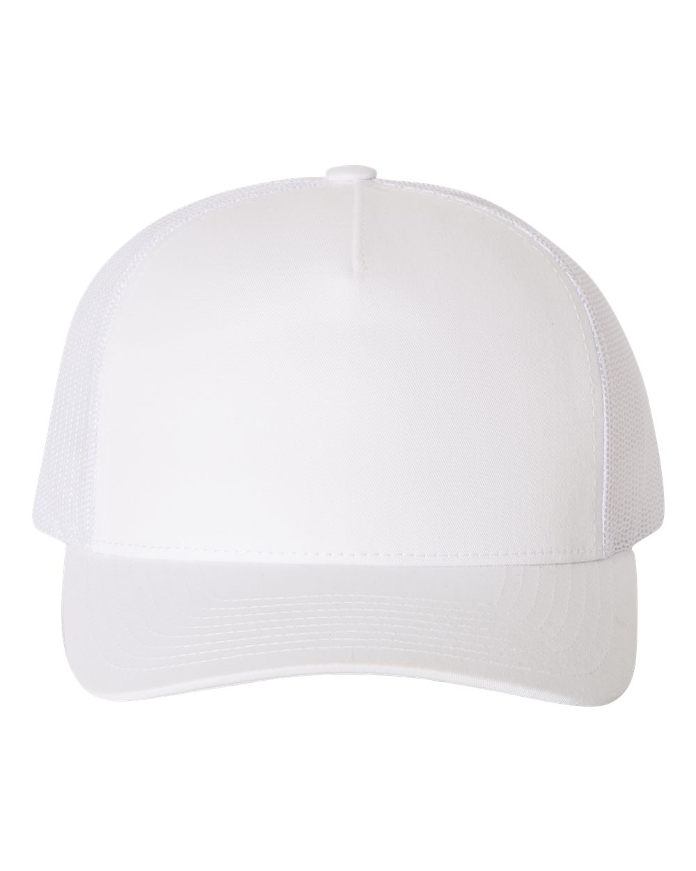 Five-Panel Retro Trucker Cap - Front - B44595000 - White
