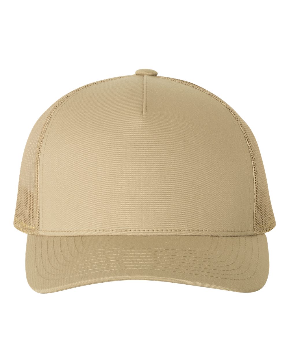 Five-Panel Retro Trucker Cap - Front - B44595770 - Khaki