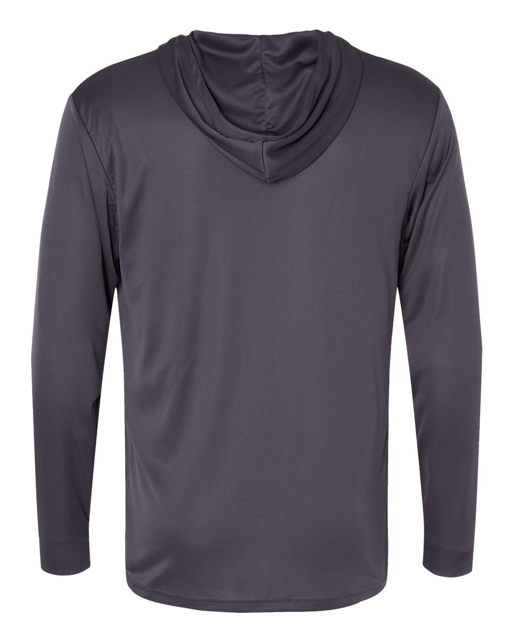 Unisex Bahama Performance Hooded Long Sleeve T-Shirt - Back - B10571682 - Graphite